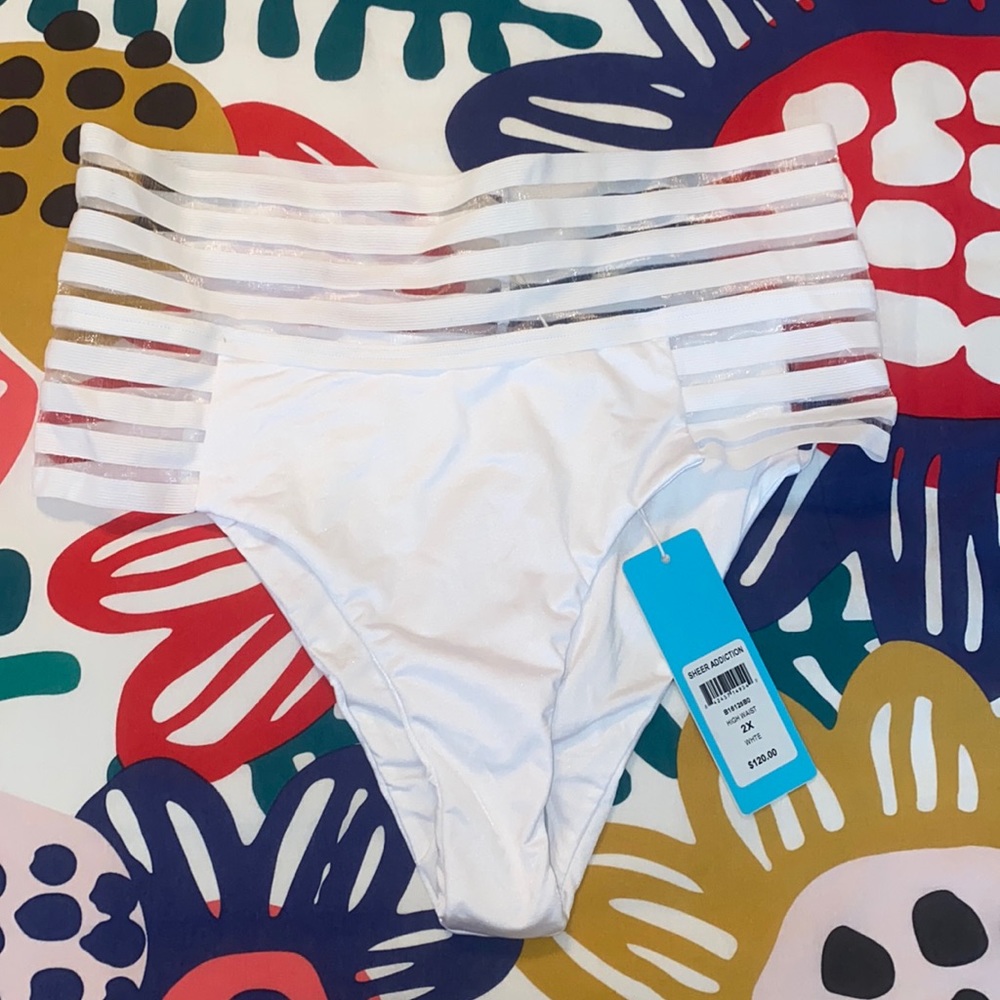 BEACH BUNNY SHEER ADDICTION HIGH WAIST BOTTOM ❤️